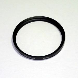 クローズアップレンズ フィルター 接写 マクロ +4　58mm