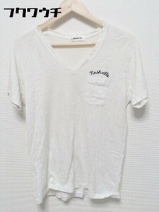 ◇ MONKEY TIME モンキータイム UNITED ARROWS 半袖 Vネック Tシャツ カットソー サイズM ホワイト メンズ