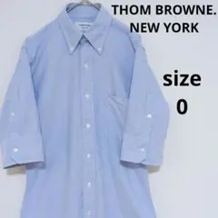 【美品】 THOM BROWNE. 半袖 オックスフォードシャツ シンプル 0