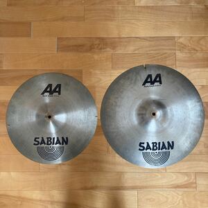 中古 ひび割れ SABIAN AA Crash シンバル 16 18 インチ　セット　クラッシュ