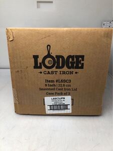 新品未使用 LODGE ロッジ/新品/LODGE/スキレット カバー9インチ/L6SC3 フライパン型ダッチオーブンのフタ　3セット