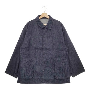 5-0113M♪PORTER CLASSIC CLASSIC DENIM MIL-SHIRT JACKET デニムジャケット カバーオール 24AW ネイビー ポータークラシック F98837