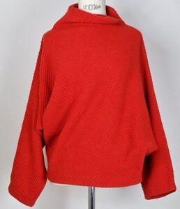 AGNONA CASHMERE SWEATER size M アニオナ バイアス ドルマン 変形 カシミヤ ニット セーター b8439