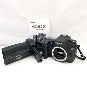 FN14344L【1000円スタート!!】Canon キャノン EOS 70D カメラ デジタルカメラ デジカメ 一眼レフ バッテリーグリップ 2点セット