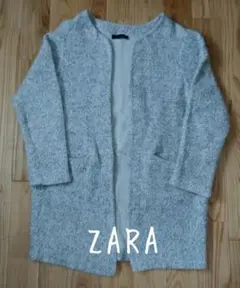 ZARA　レディース　ノーカラーコート