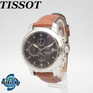 え05339/TISSOT ティソ/1853/自動巻/メンズ腕時計/PRC 200/裏スケ/クロノグラフ/スモセコ/T014427