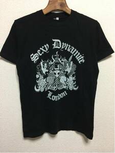 [即決古着]SEXY DYNAMITE LONDON/セクシーダイナマイトロンドン/Tシャツ/BLACK HAPPY/半袖/黒/ブラック/S