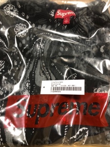 新品未開封品 Supreme Printed Paisley Sweater Black 24SS 黒 ペイズリー セーター