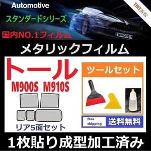 ★１枚貼り成型加工済みフィルム★トール M900S M910S【シルバー】【ミラーフィルム】【SL‐18‐25HD】 ツールセット付き ドライ成型