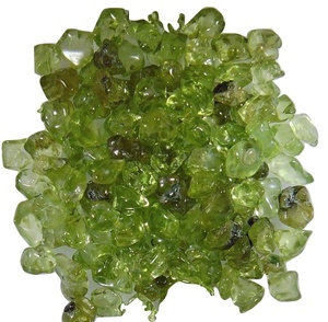 【世界の原石:グリーンペリドット小粒セット 50ct:ad9946】長辺0.2～6mm Natural Green Peridot Rough コランダム 鉱物 宝石 標本