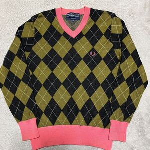 COMME des GARCONS SHIRT FRED PERRY ギャルソン　フレッドペリー　アーガイル　ニット　セーター　M SWEATER M 