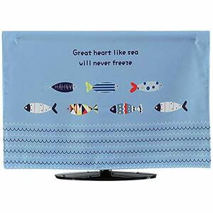 IKENOKOIテレビカバー 防塵カバー 液晶テレビカバー 可愛い 欧米風 60インチ(139X88cm 魚)