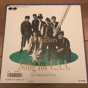 【7インチ】チェッカーズ song for U S A epレコード同梱5枚まで送料230円