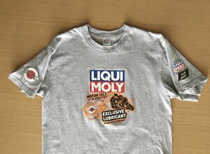 LIQUIMOLY プリント Tシャツ 半袖 リキモリ MotoGP WORLD CHAMPIONSHIP Motorbike MotorBike 2T Synth StreetRace OIL グッズ