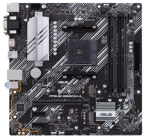 ASUS PRIME B550M-A Ryzen AM4 PCIe 4.0 SATA 6 Gbps USB 3.2 Gen 2 Type-A micro ATX Motherboard