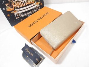 ほぼ未使用 【ルイヴィトン LOUIS VUITTON】 M12158 エピ ジッピーウォレット 長財布 (レディース) NFCタグ シャンパン ◯3LE3878◯