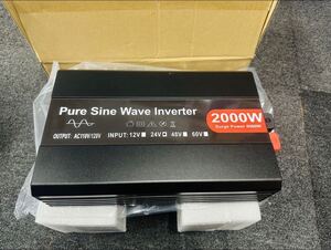 【送料無料・30日間保証付き 】インバーター 2000W 【正弦波 24V専用】リモコン付き モニター表示 車 AC100V 直流 変換 発電機