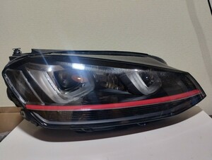 フォルクスワーゲン VW 純正 5G系 ゴルフ 7 GTI 前期 HID キセノン ヘッドライト ヘッドランプ 右 右側 5G2941752A 11/9⑥