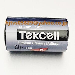 純正 新品 Tekcell SB-D02 3.6V リチウム電池 交換用 リチウムイオン電池 Dサイズ 3.6V 19000mAh チオニル塩化物電池 非充電式バッテリー