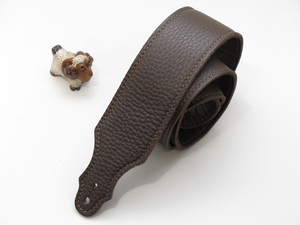 [新品] Franklin ギターストラップ 4B-CH-G（チョコレート） 2-1/2”Purist Glove Leather Guitar Strap USA製