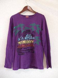 RNA紫プリント長袖Tシャツ（USED）72213