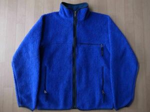 1993年 USA製 パタゴニア レトロカーディガン 雪なしタグ コバルト ブルーグラス フリース ジャケット M PATAGONIA Retro Cardigan レトロ/