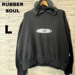 RUBBER SOUL ラバーソウル　ロゴ　パーカー・スウェット　ブラック　L