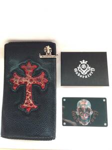 最終 Gaboratory Cross Inlay Buffalo Long Wallet ホールディング ウォレット ガボラトリー ガボール