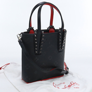 中古美品クリスチャン ルブタンChristian Louboutin カバタ N S ミニ トートバッグ 1235010 BK01 ランク：S us-1