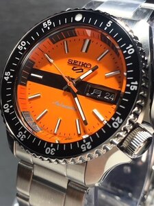 国内正規品 新品 腕時計 SEIKO セイコー SKX Sports Style レトロカラー コレクション セイコー5 スポーツ 自動巻き 防水 オレンジ SBSA219