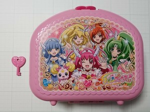 スマイルプリキュア！　鍵付きプラスティックケース　傷あり汚れあり塗料の剥がれあり　ジャンク品