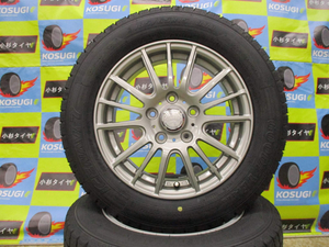 １５インチ中古スタッドレスセット　185/65R15　グッドイヤー　ナビ7　6-15　5H114.3　+53　ラブリオンセルザー