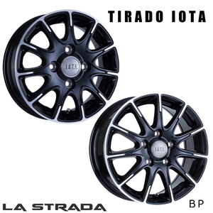 送料無料 ラストラーダ TIRADO IOTA (BP) 4B-12 +42 4H-100 (12インチ) 4H100 4B+42【2本セット 新品】