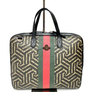 GUCCIグッチレザーハンドバッグビジネスバッグ