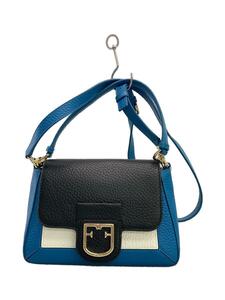 FURLA◆ショルダーバッグ/-/BLU/無地