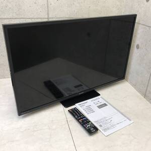 【値下げ 直接引取可】22年製 32型液晶テレビ SHARP シャープ AQUOS アクオス 2T-C32DE リモコン 取扱説明書付き I1217-1 　