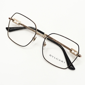 J05216 未使用品 BVLGARI/眼鏡 【サイズ：54□17-140】 ゴールド/ブラック BV2240 ブルガリ レディース