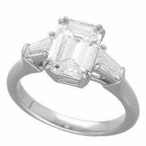 HARRY WINSTON ハリーウィンストン ダイヤ(1.51ct D-VVS1) エメラルドカット・クラシック・リング PT950 サイズ約6号 #46 HW GIA鑑定書