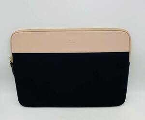 衝撃プライス！『ファン待望モデル！』【kate spade ケイトスペード ニューヨーク】PCケース 13-14インチ/バイカラー/ピンク×ブラック/M51