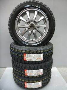 新品マッドスターM/T★165/65R14セット★カスタム軽トラ・軽バン・ハスラー・ハイゼット・サンバー・エブリー・キャリー★G