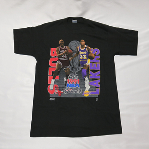 ☆1991 NBA ファイナル Tシャツ 当時物 マイケルジョーダン マジックジョン☆