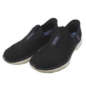 スケッチャーズ SKECHERS slip-ins スリッポン ハンズフリー 23.0cm ブラック 黒系 レディース