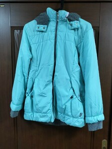 【中古】美品! pom ponette junior ポンポネット ジュニア L 160cm ジャンパー 水色 女子 通学 JS JC 春物 クリーニング済 ミントちゃん　