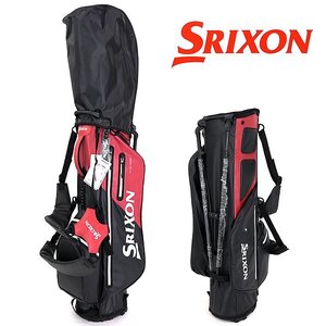 新品 SRIXON スリクソン 5分割 防水 スタンド キャディ バッグ 8.5型 黒 赤 白 【K20452】 1.9kg メンズ DUNLOP ダンロップ ゴルフ