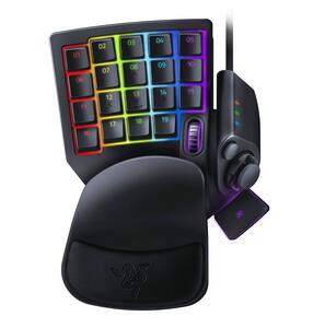 【中古】Razer Tartarus Pro 左手キーパッド 20個のアナログ動作スイッチ ホイール付 8方向サムパッド 32キーすべてをカスタマイ