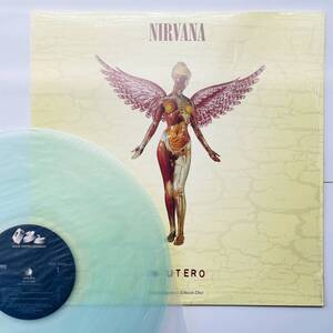 貴重 初回クリア盤 USオリジナル盤 1stプレス! レコード〔 Nirvana - In Utero 〕良好 シュリンク ニルヴァーナ カート・コバーン グランジ