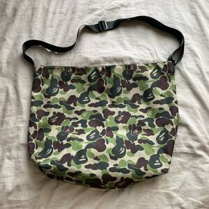 A BATHING APE BAPE CAMO Shoulder Bag エイプ ベイプ ショルダーバッグ 野村周平 迷彩 カモ メッセンジャーバッグ ボストン ビッグサイズ