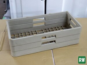 【1個】ハーフラック 503×250×145ｍｍ 食器洗浄機用ラック フラットラック フリーラック レーバン/Raburn 洗浄ラック 業務用 [3]