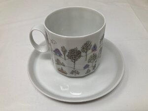 ◆Rosenthal ローゼンタール カップ＆ソーサー C＆S 冬の旅 1970年代 廃盤品 1客 中古◆14789