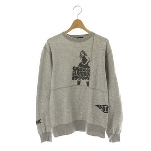 ヒステリックグラマー HYSTERIC GLAMOUR VIXEN SCRATCH スウェット プルオーバー 長袖 S グレー /HK ■OS レディース